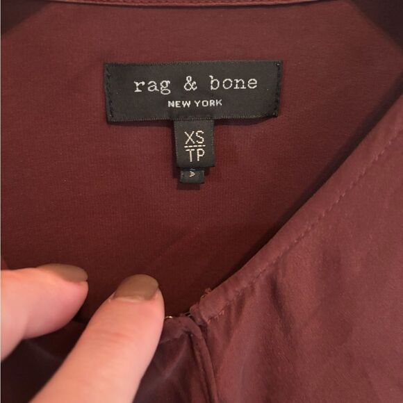Rag & Bone Deep Burgundy Blouse - Picture 3 of 4